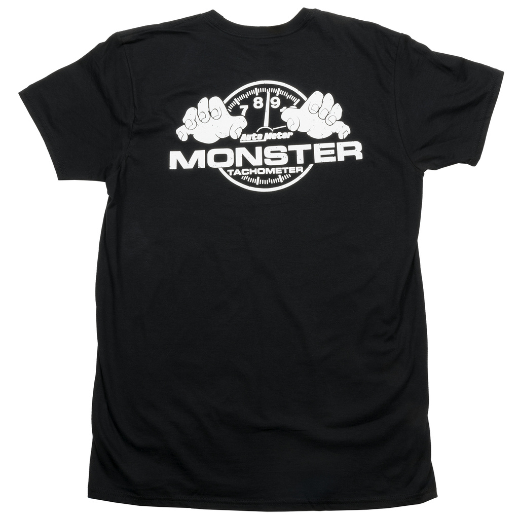 T-Shirt, Adult Xlarge, Black, 'Monster'