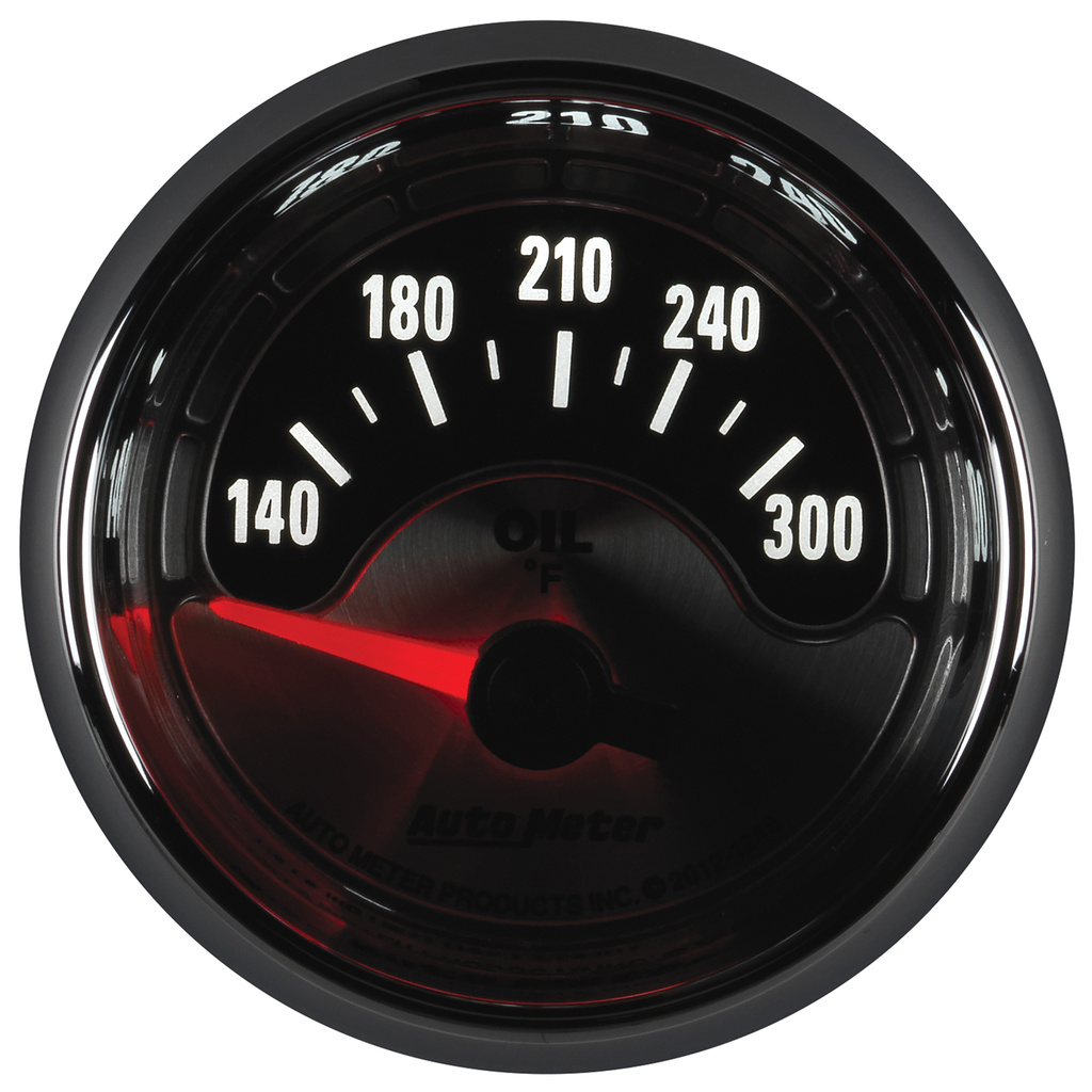 2-1/16" Oil Temperature, 140-300 °F, American Muscle