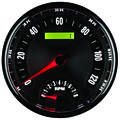 5" Tachometer/Speedometer Combo, 8k Rpm/120 Mph, American Muscle