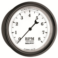 3-3/8" In-Dash Tachometer, 0-8,000 Rpm, Old-Tyme White Ii