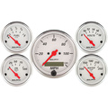5 Pc. Gauge Kit, 3-1/8" & 2-1/16", Elec. Speedometer, Arctic White