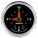 2-1/16" Clock, 12 Hour, Designer Black Ii