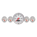 5 Pc. Gauge Kit, 3-3/8" & 2-1/16", Elec. Speedometer, Arctic White