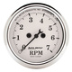 2-1/16" In-Dash Tachometer, 0-7,000 Rpm, Old-Tyme White