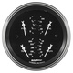 3-3/8" Quad Gauge, 0-90 Ω, Old Tyme Black