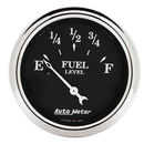 2-1/16" Fuel Level, 240-33 Ω Old Tyme Black