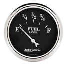 2-1/16" Fuel Level, 0-30 Ω, Old Tyme Black