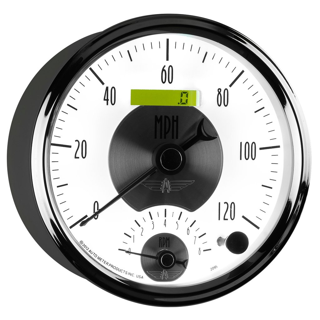 5" Tachometer/Speedometer Combo, 8k Rpm/120 Mph, Prestige Pearl