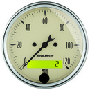 3-1/8" Speedometer, 0-120 Mph, Antique Beige