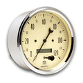 5" Speedometer, 0-120 Mph, Antique Beige