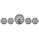 5 Pc. Gauge Kit, 3-1/8" & 2-1/16", Elec. Speedometer, American Platinum