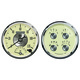 2 Pc. Gauge Kit, 5" Quad & Tach/Speedo, 240-33 Ω, Prestige Antq. Ivory