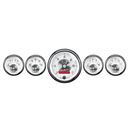 5 Pc. Gauge Kit, 3-3/8" & 2-1/16", Elec. Speedo W/ Lcd Odo, Prestige Pearl
