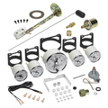 5 Pc. Gauge Kit, 3-3/8" & 2-1/16", Elec. Speedo W/ Lcd Odo, Prestige Pearl