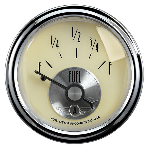 2-1/16" Fuel Level, 0-90 Ω, Prestige Ant Ivory