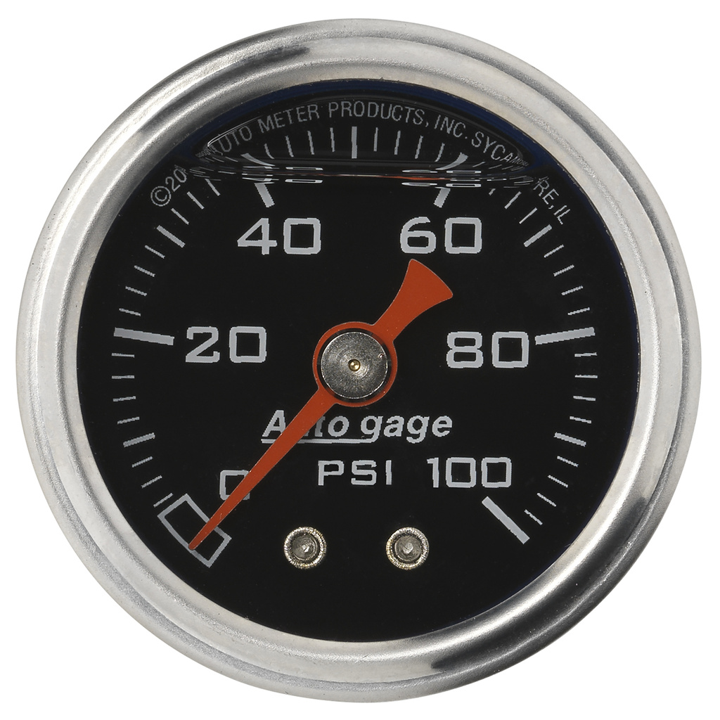 1-1/2" Pressure, 0-100 Psi, Black