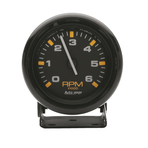 2-3/4" Pedestal Tachometer, 0-6,000 Rpm, Auto Gage