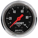 2-1/16" Boost, 0-100 Psi, Traditional Chrome