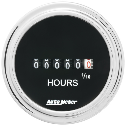 2-1/16" Hourmeter, Traditional Chrome