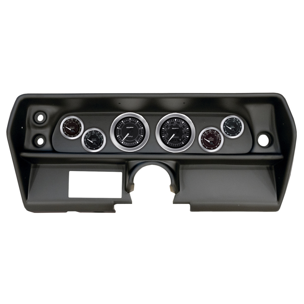 6 Gauge Direct-Fit Dash Kit, Chevy Nova 68, Chrono