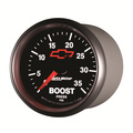 2-1/16" Boost, 0-35 Psi, Chevy Red Bowtie, Black
