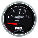 2-1/16" Fuel Level, 0-90 Ω, Sse, Scii