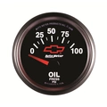 2-1/16" Oil Pressure, 0-100 Psi, Chevy Red Bowtie, Black