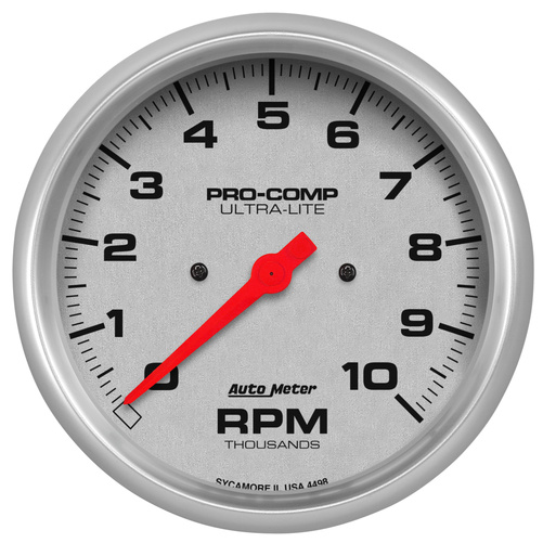 5" In-Dash Tachometer, 0-10,000 Rpm, Ultra-Lite