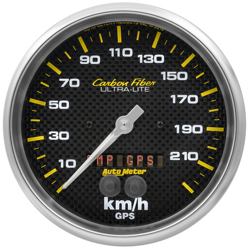 5" Gps Speedometer, 0-225 Km/H, Carbon Fiber