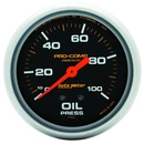 2-5/8" Oil Pressure, 0-100 Psi, Liquid Filled, Pro-Comp