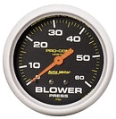 2-5/8" Blower Pressure, 0-60 Psi, W/ Memory, Liquid Filled, Pro-Comp