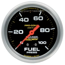 2-5/8" Fuel Pressure, 0-100 Psi, Liquid Filled, Pro-Comp