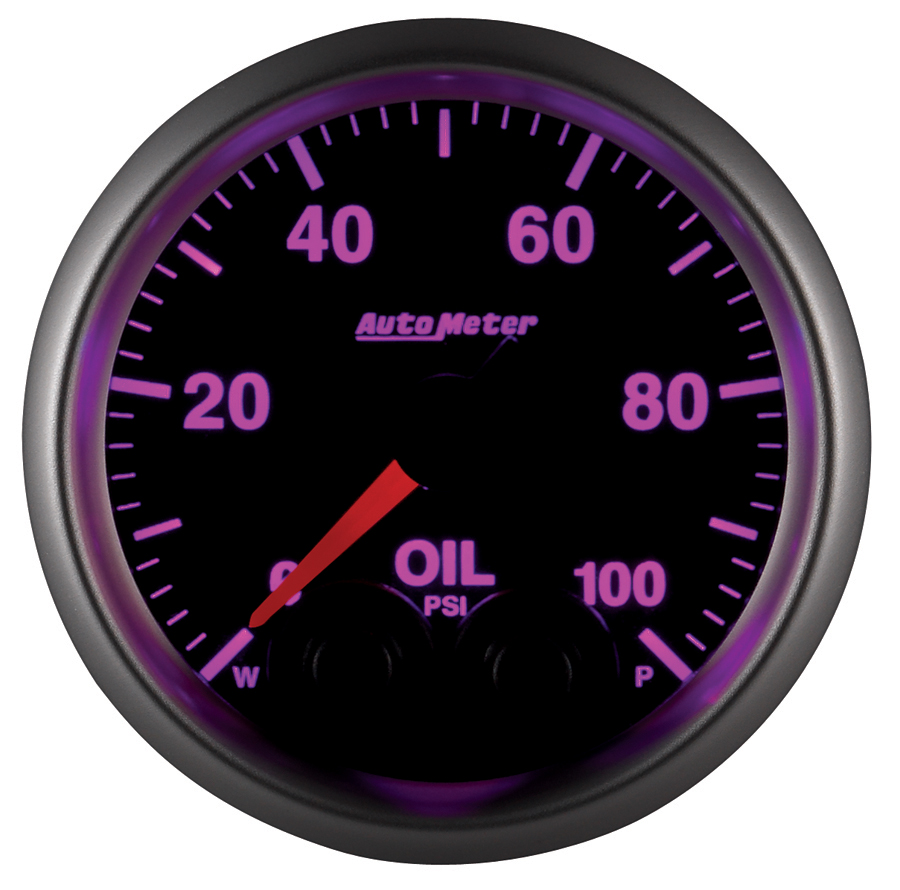 2-1/16" Oil Pressure, 0-100 Psi, Elite