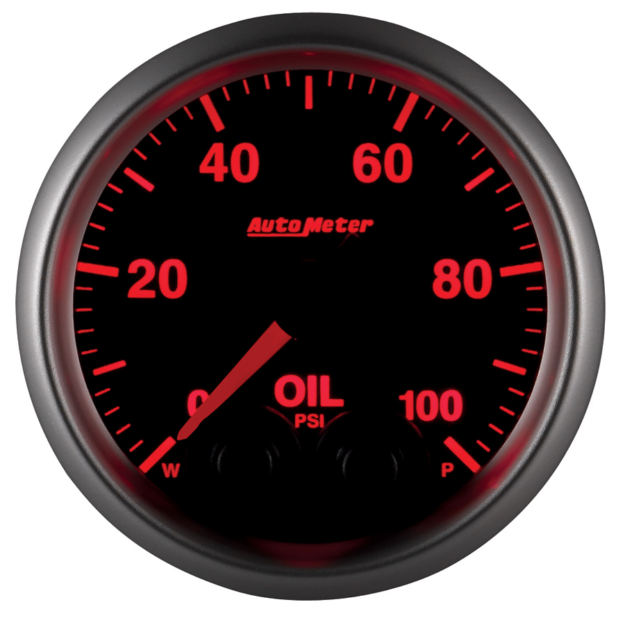 2-1/16" Oil Pressure, 0-100 Psi, Elite, W/O Sensor