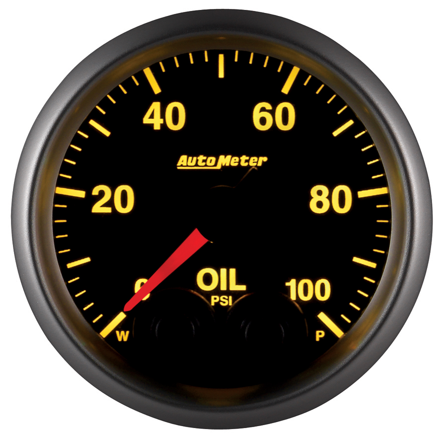 2-1/16" Oil Pressure, 0-100 Psi, Elite, W/O Sensor