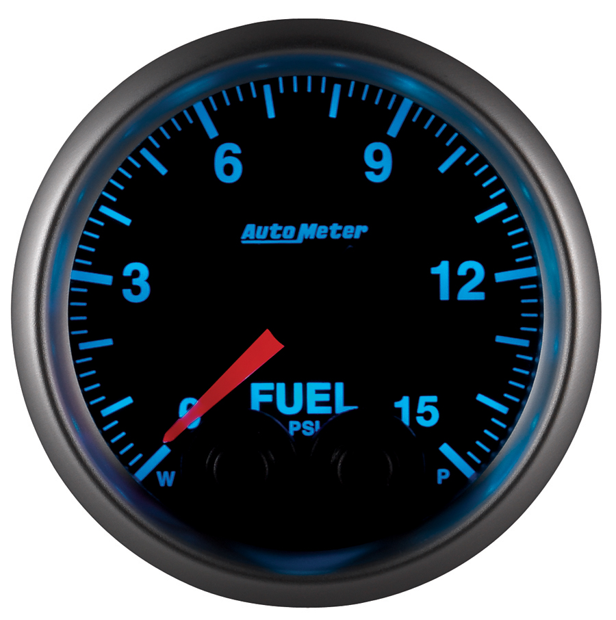 2-1/16" Fuel Pressure, 0-15 Psi, Elite, W/O Sensor