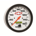 5" Speedometer, 0-160 Mph, Chevy Red Bowtie, White