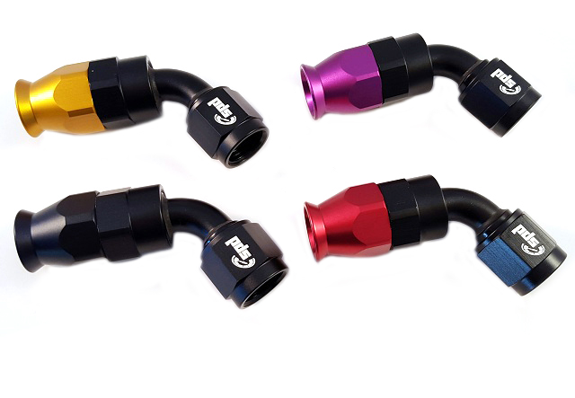 An4 hose end 60 ° PTFE
