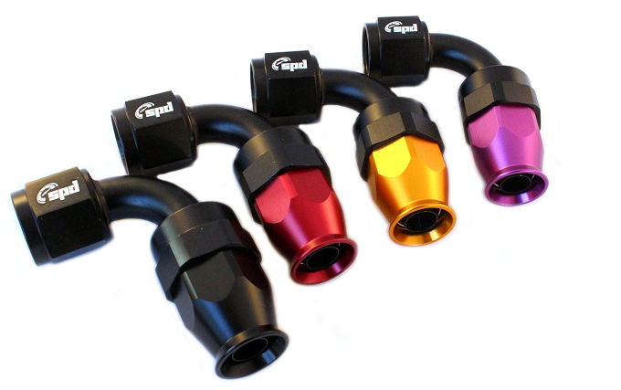 AN10 hose end 90 ° PTFE
