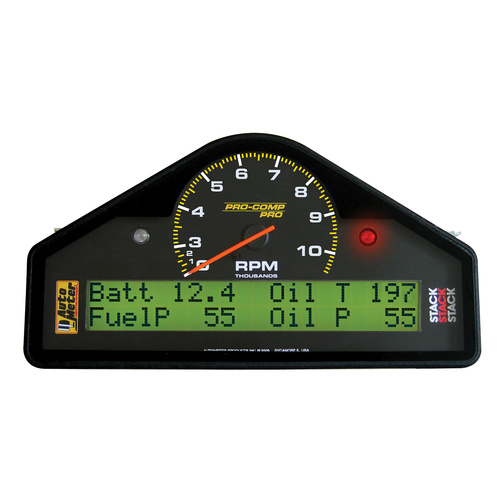 Race Dash, 0-3-10.5k Rpm, Pro-Comp Pro