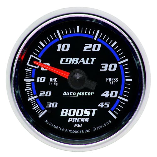 2-1/16" Boost/Vacuum, 30 In Hg/45 Psi, Cobalt