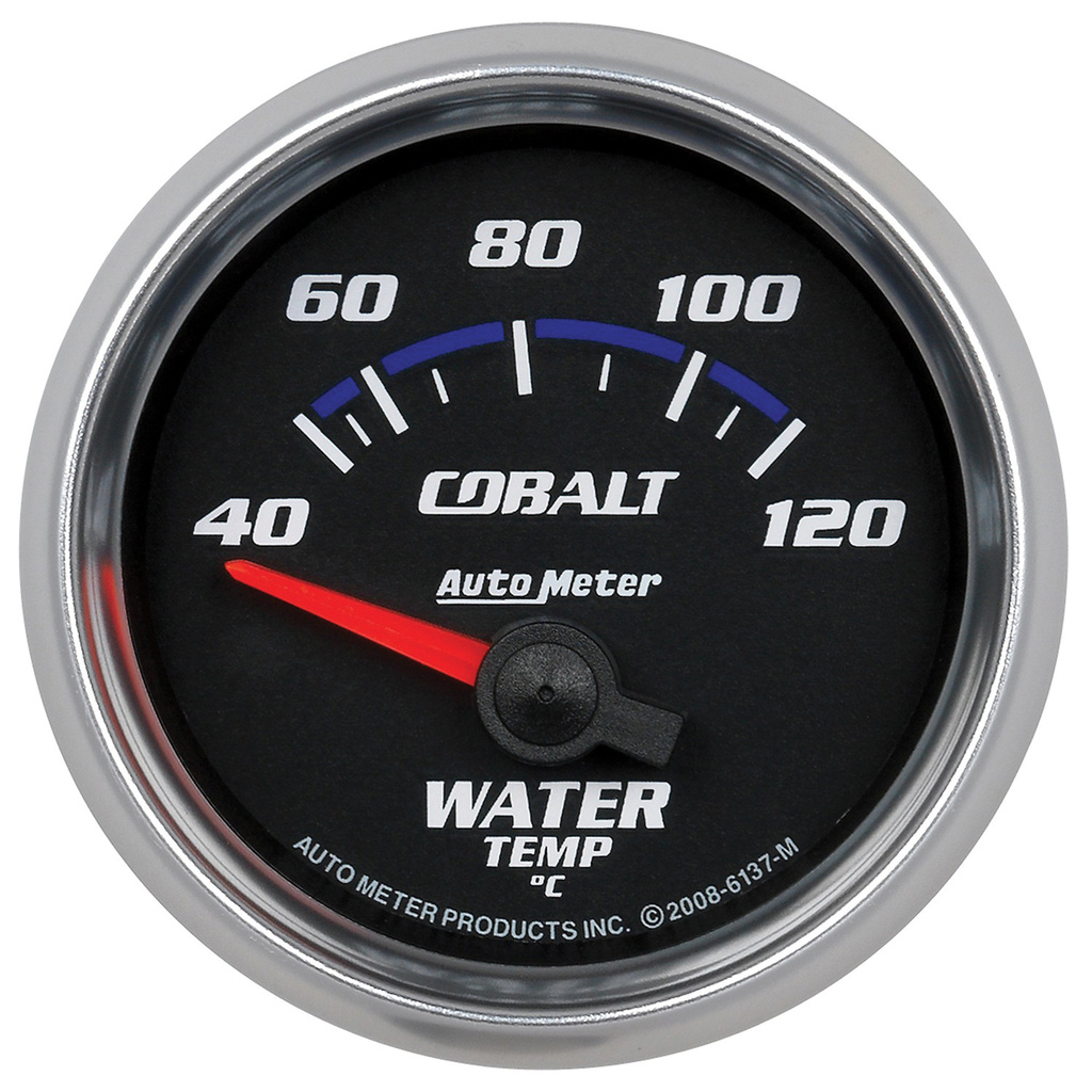 2-1/16" Water Temperature, 40-120 °C, Cobalt