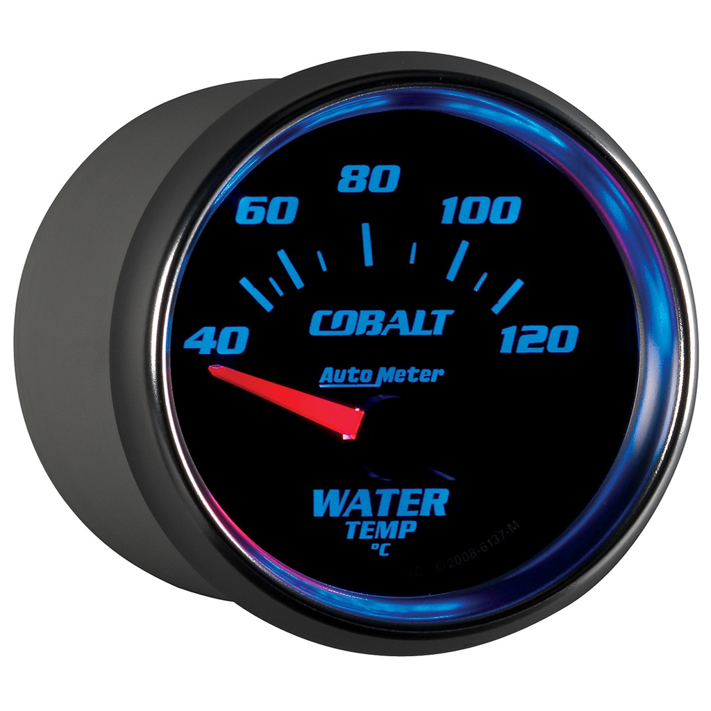 2-1/16" Water Temperature, 40-120 °C, Cobalt