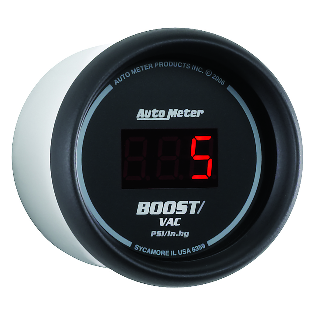 2-1/16" Boost/Vacuum, 30 In Hg/30 Psi, Sport-Comp Digital