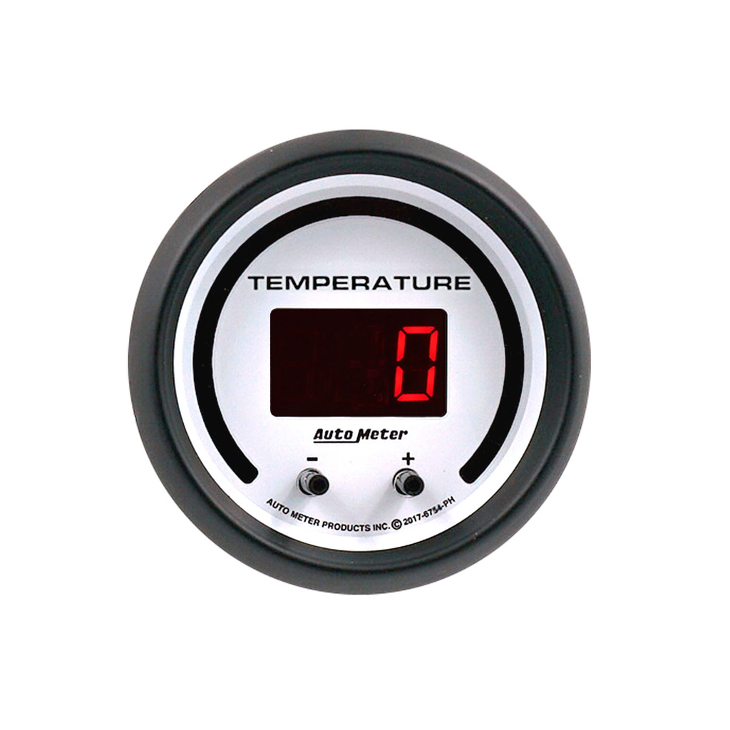 2-1/16" Two Channel Fluid Temperature, Selectable Scale ºf / ºc, Phantom Elite Digital