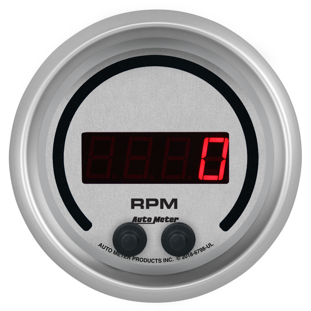 3-3/8" Tachometer, 0-16k Rpm, In-Dash, Ultra-Lite Elite Digital
