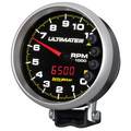 5" Tachometer, 0-11,000 Rpm, Pedestal, Ultimate Iii Playback, Black