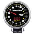 5" Tachometer, 0-11,000 Rpm, Pedestal, Ultimate Iii Playback, Black