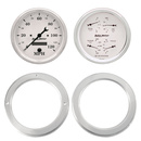 2 Gauge Direct Fit Dash Kit, Chevy Truck 54-55, 2 Gauge,  Old-Tyme White