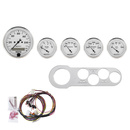 5 Gauge Direct-Fit Dash Kit, Chevy Car 53-54, Old Tyme White